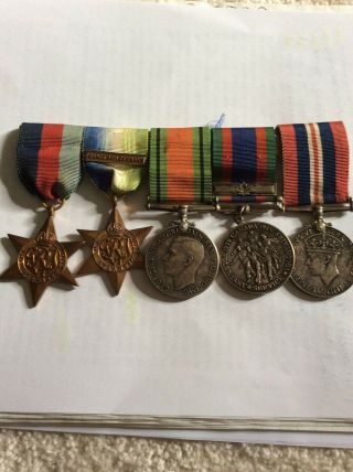 Ww2 Royal Canadian Navy Medal Group