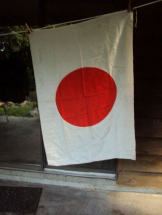 Japanese Wwii Us Captured Silk Meatball Flag