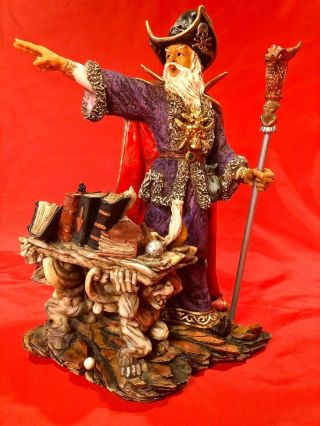 ✨ Wizard 1998 Merlin The Magician Statue 11 " Fantasy Magic Sorcerer Figurine