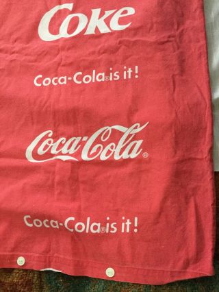 Vintage 1990 Coke Coca Cola Twin Duvet Cover W/Pillowcase Can’t Beat The Feeling 3