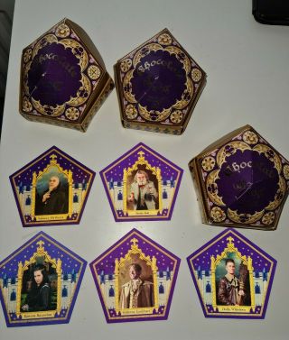 Harry Potter Chocolate Frog Collectable Wizard Cards - Bertie,  Salazar,  Rowena Etc
