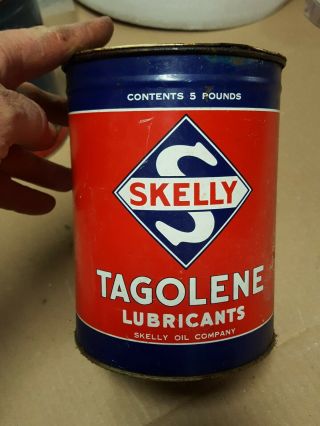 Skelly 5 Pound Can Grease Tagoline Can Non Quart