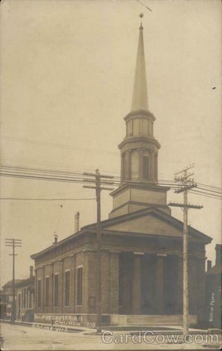 Rppc Racine,  Wi 1st Presbyterian Church Wisconsin Real Photo Post Card Vintage