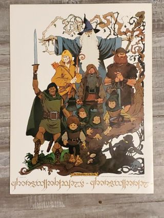 The LORD OF THE RINGS PROMO Fold - Out RALPH BAKSHI 1978 Animated Movie Fold OUT 2