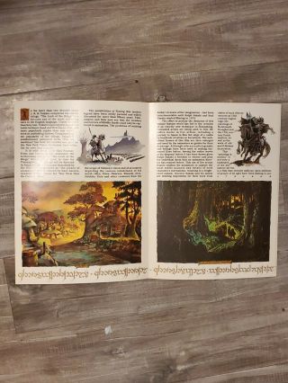 The LORD OF THE RINGS PROMO Fold - Out RALPH BAKSHI 1978 Animated Movie Fold OUT 3