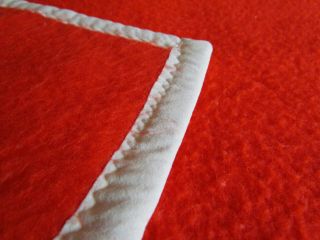 Vtg Red Chatham Dense Acrylic Soft Warm Fuzzy Blanket 86x86 