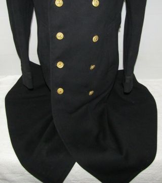 Named WW2 USN Officer LTJG Black Wool Overcoat/White Dress Summer Jacket & Pants 3