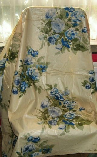 Vintage 1950s Liberty Of London Floral Fabric 48 " X 52 "