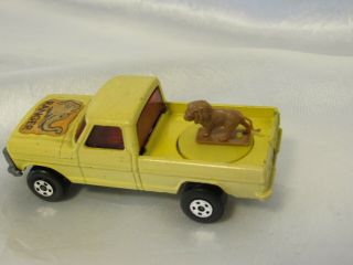Vintage Matchbox Rolamatics No.  57 Ford Wild Life Truck W Lion Missing Cover