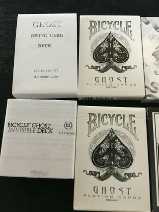 Ellusionist Gaff Playing Cards Ghost Arcane Tiger Invisible Svengali 6 Decks 2