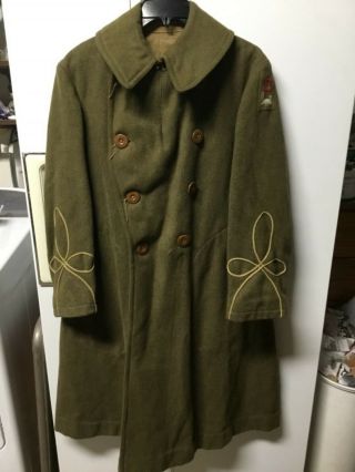 Wwi 2nd Army Officer’s Great Coat - Named