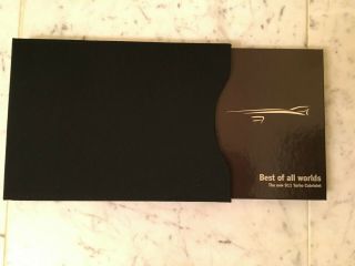 2008 Porsche 911 Turbo Cabriolet Promotional Hardcover Brochure Book With Sleeve