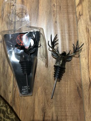 2 Jagermeister Jager Stag Pourer Deer Head Bottle Pourer In Crushed Packaging
