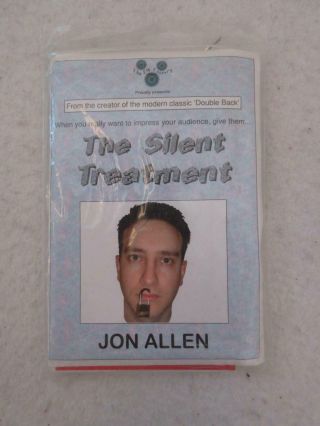 Jon Allen The Silent Treatment Magic Trick Dvd & Prop