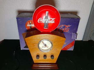 Vintage Coca Cola 1934 Style Red Disc Icon Light Up Am/fm Radio