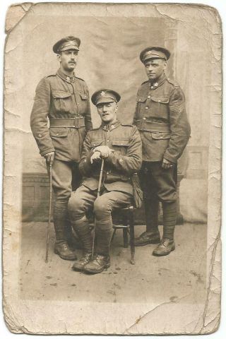World War 1 Era Canada Canadian Military Army Soldiers Rppc Real Photo C.  1918