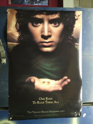 Lord Of The Rings One Ring To Rule Them All Movie Promo Poster Double Sided