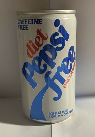 Vintage 1 Calorie Caffeine Diet Pepsi 12oz Soda Can Never Opened 1970’s