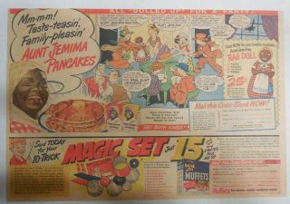 Aunt Jemima Pancakes Ad: Rag Doll Premium 1930 
