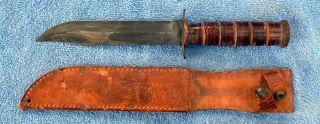 Wwii Camillus Usn Navy Mark 2 Fighting Knife,  Guard Marked Nr