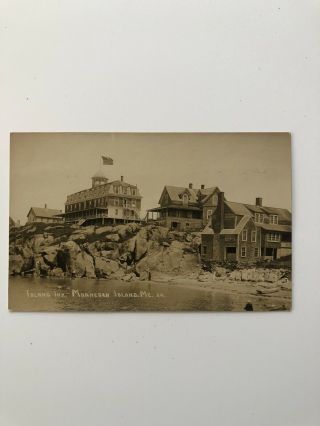 Rppc Monhegan Island Maine Island Inn.  Eastern Illustrating
