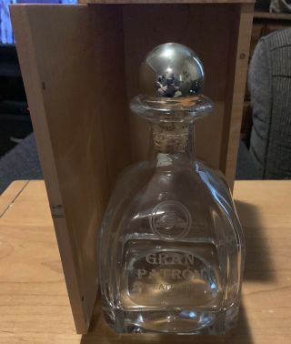 Gran Patron Platinum Tequila Wooden Box Signed & Numbered