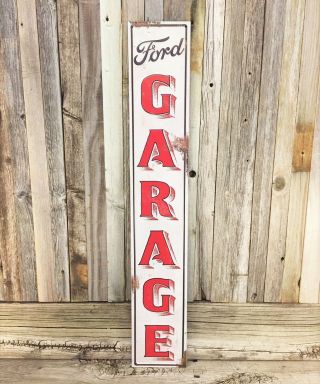 Ford Garage 30 " Large Embossed Metal Tin Sign Garage Vintage Man Cave