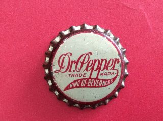 Dr.  Pepper King Of Beverages Soda Bottle Cap - Cork Lined -