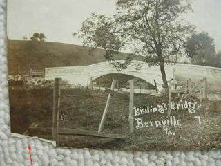 RPPC - BERNVILLE PA - KISSLING BRIDGE - HEFFELFINGER - BERKS COUNTY PENNSYLVANIA - HAMBURG 2