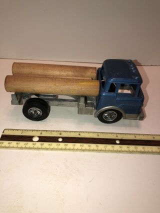 Vintage Hubley Kiddie Toy Cab Over Log Hauler