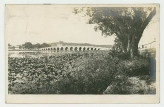 1910s Rppc Postcard China Peking Peiping 17 Arch Bridge Summer Palace Photograph
