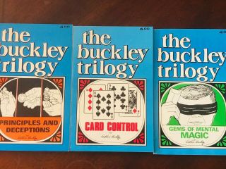 The Buckley Trilogy Magic Books Card Control,  Gems Of Mental Magic,  Principles