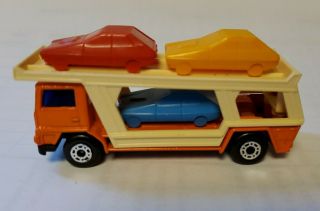 1976 Matchbox Lesney No.  11 Car Transporter Superfast