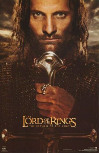 The Lord Of The Rings Poster The Return Of The King Aragorn