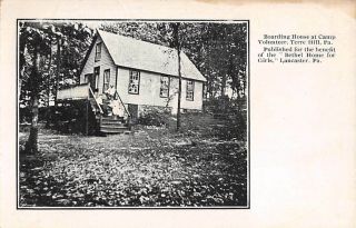 Terre Hill,  Pa,  Boarding House At Camp Volunteer.  Express Printing Pub 1920