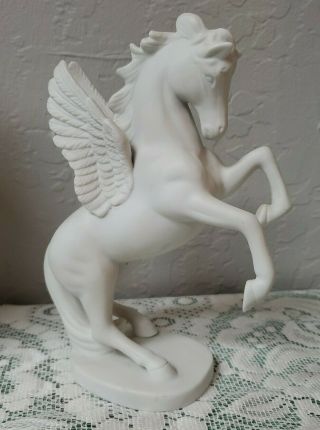 Pegasus Wing Horse Figurine Greek Myth Statue Sculpture White Porcelain