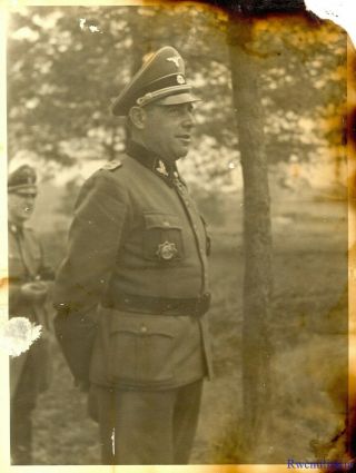 Large Photo: German Elite Waffen 12th // Panzer Division Oberführer Fritz Witt