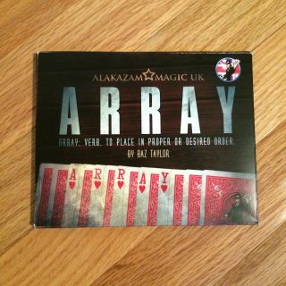 Array By Baz Taylor And Alakazam Magic (dvd,  Gimmicks) - Card Magic Mentalism