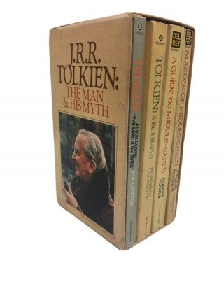 Vintage Jrr Tolkien The Man & His Myth Box Set 4 Books Slipcase
