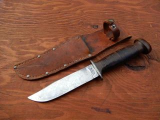 Wwii Us Navy Usn Robeson Shuredge No 20 Seabee Trench Fighting Knife