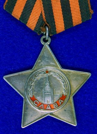 Soviet Russian Russia Ussr Ww2 Silver Order Of Glory 3 Class Medal Badge 700422