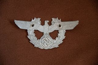 WW2 German Police Shako Helmet Badge 2