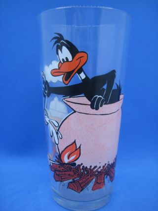 Vintage Pepsi Collectible Glass " Daffy Duck And Porky Pig " 1976