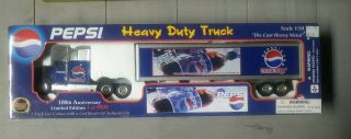 Pepsi 100th Anniversary Heavy Duty Semi Truck 1:50 Die - Cast Metal Collectible