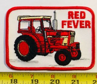 Vintage Patch Red Fever Ih Case Farmall Tractor Farming Agiculture Old Og