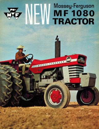Massey Ferguson Vintage 1080 Tractors Sales Brochure C562/469 - 10 - 1 1969