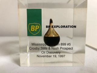 Bp Exploration Mississippi Canyon Oil Drop Lucite