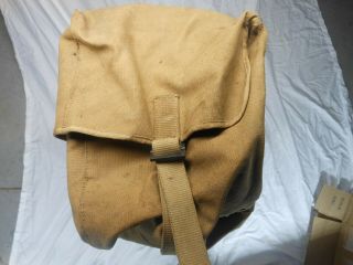 WW1 WWI WW2 WWII Rare Vintage Antique US Army Cavalry Portable Canvas Trunk Bag 2