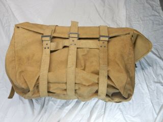 WW1 WWI WW2 WWII Rare Vintage Antique US Army Cavalry Portable Canvas Trunk Bag 3