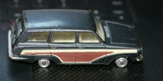 Corgi Die - Cast Metal Toy Vintage Ford Counsul Black Station Wagon Needs Tires